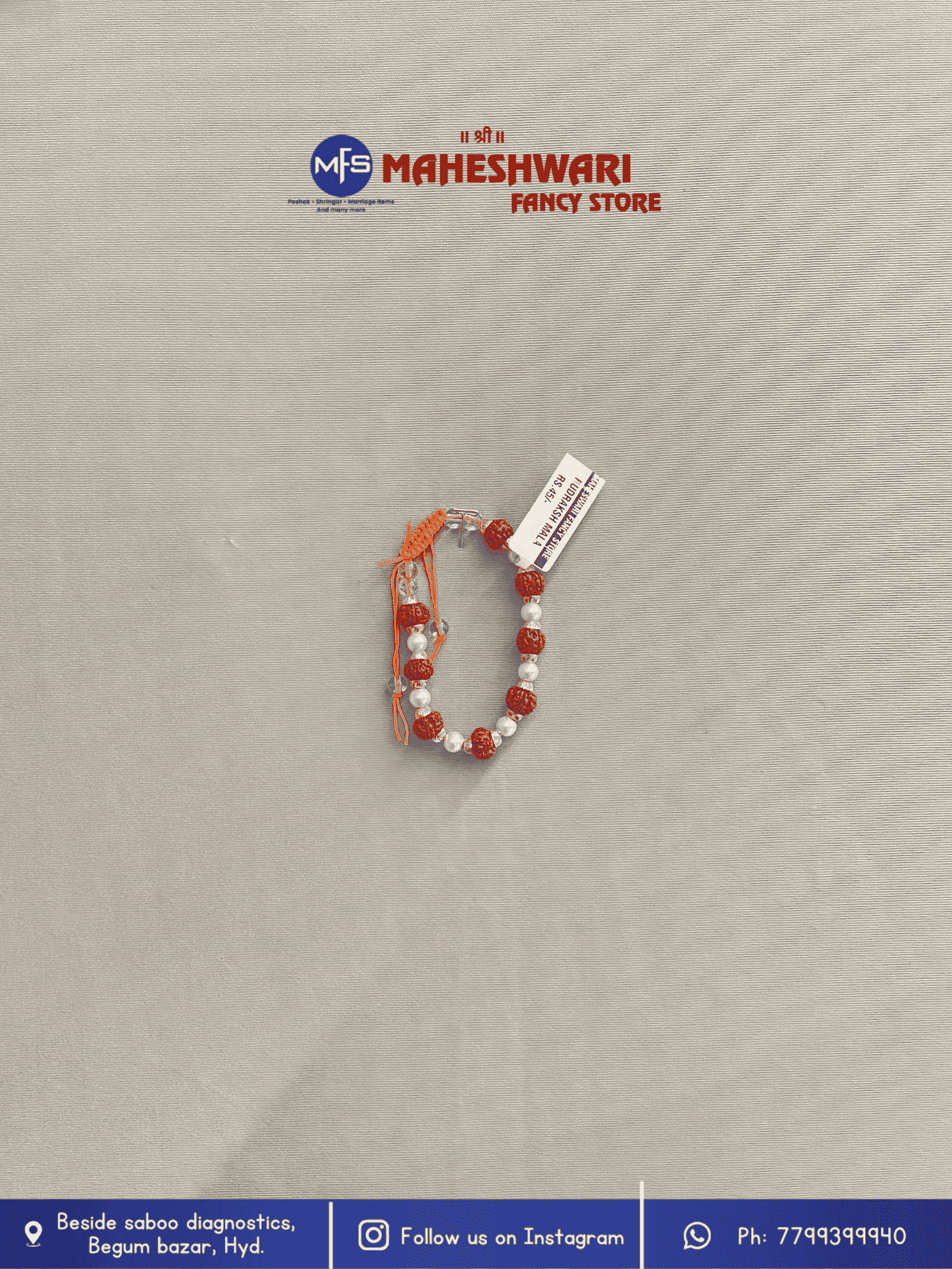 Maheshwari Fancy Store - Moti Rudraksha Bracelet